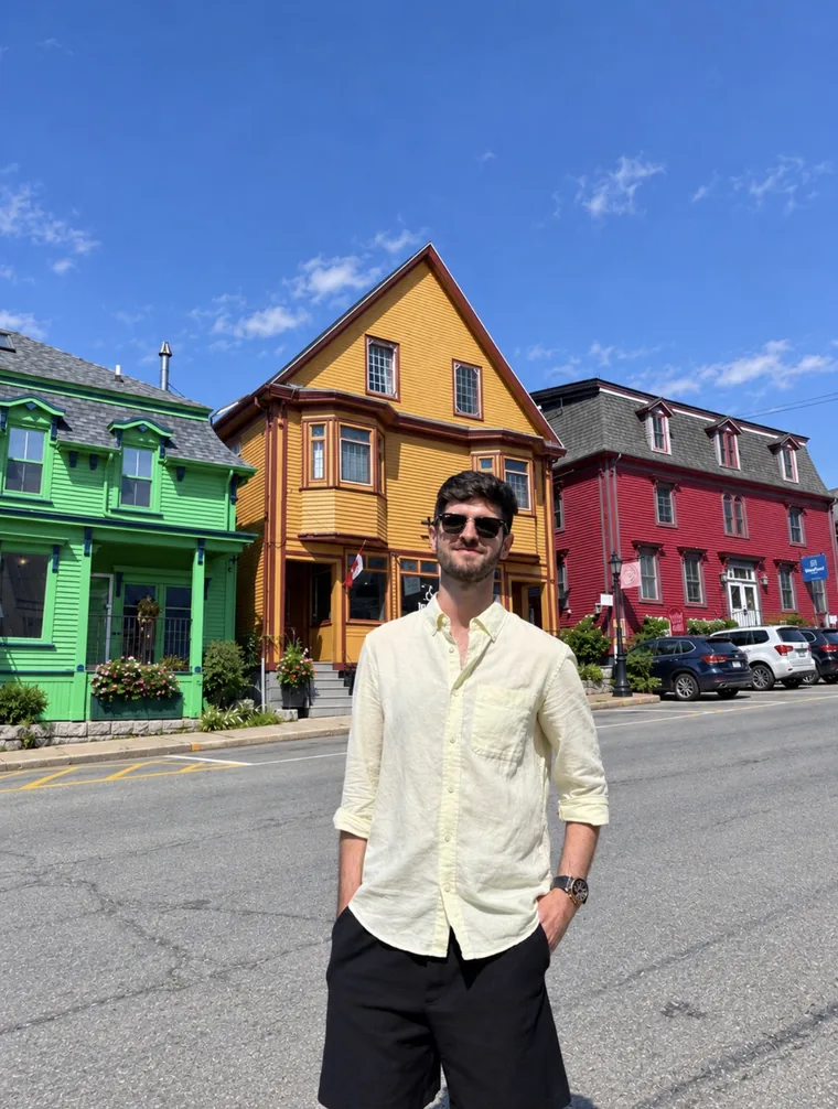 Colourful historic houses in Lunenburg Old Town, a UNESCO World Heritage Site